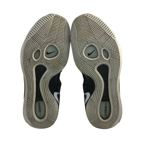 NIKE ZOOM HYPERDUNK LOW 2016 BLACK WHITE BASKETBALL SHOES 844363-001 MENS SIZE 1 - Picture 7 of 9